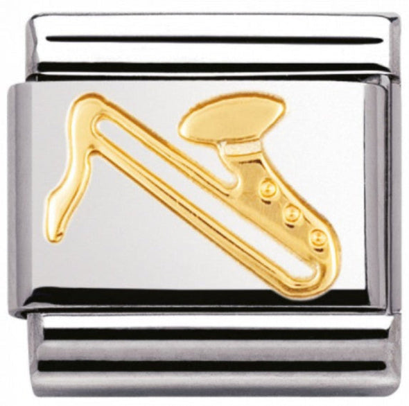 Hobbies - Saxophone Gold Charm