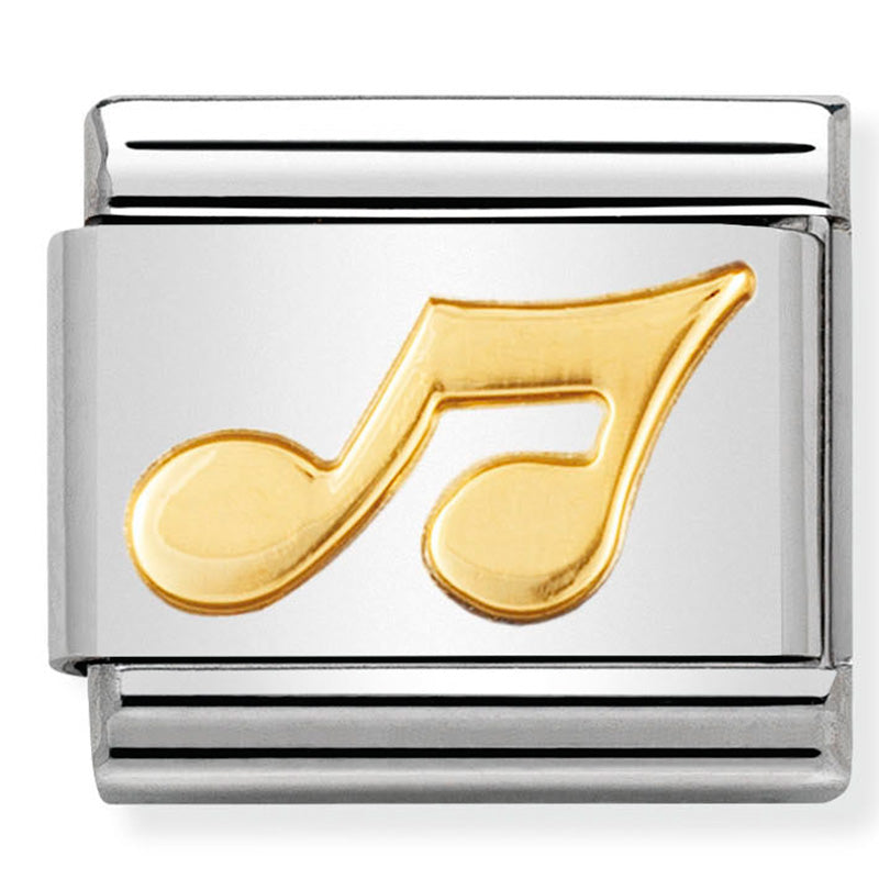 Nomination Musical Note Gold Charm 