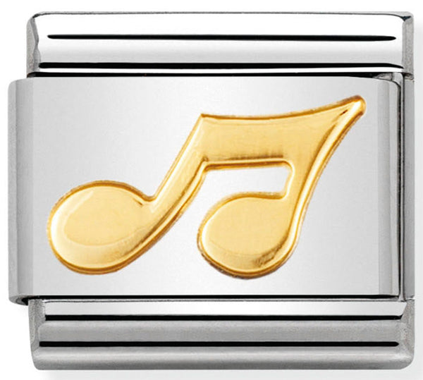 Nomination Musical Note Gold Charm 