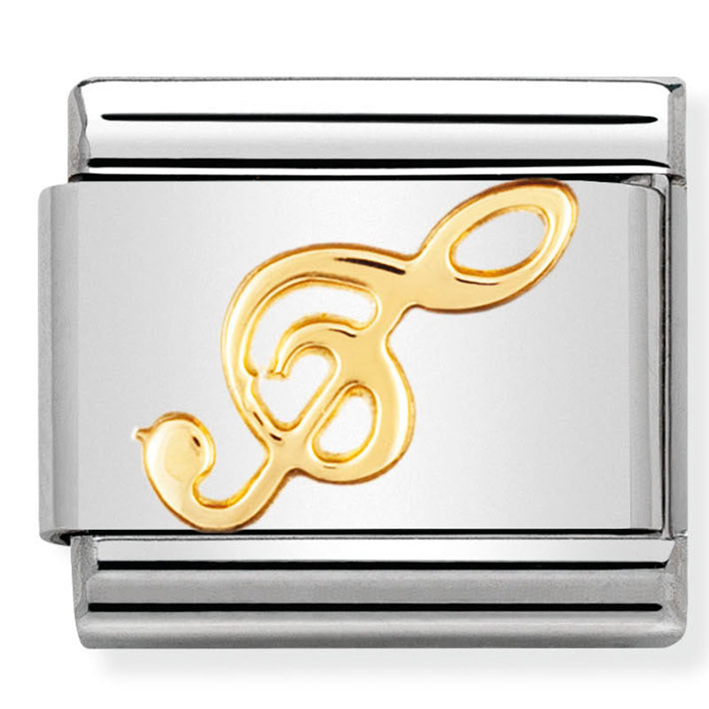 Nomination Treble Clef Gold Charm 