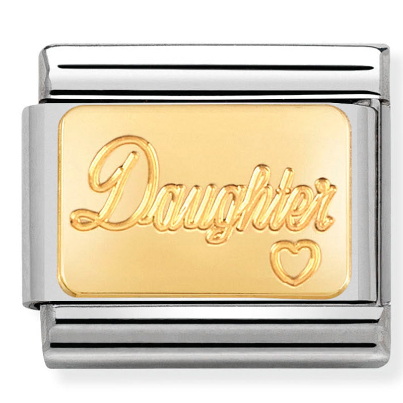 Engraved Signs - Daughter Gold Charm