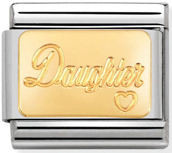 Engraved Signs - Daughter Gold Charm