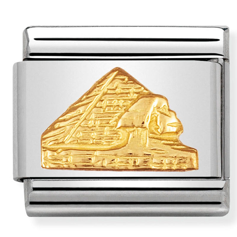 Nomination Egypt Pyramids Gold Charm 