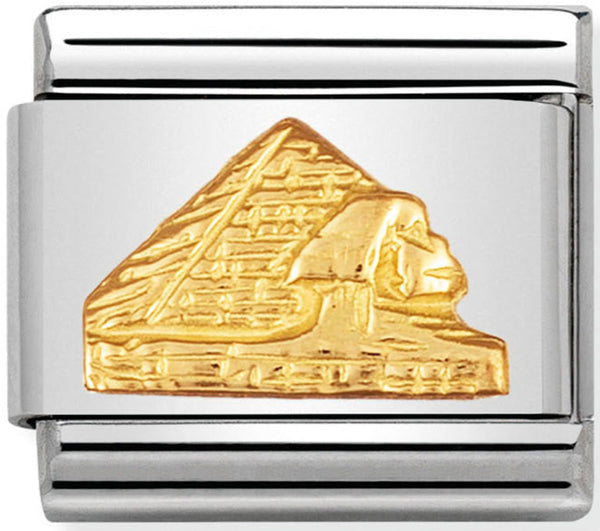 Nomination Egypt Pyramids Gold Charm 