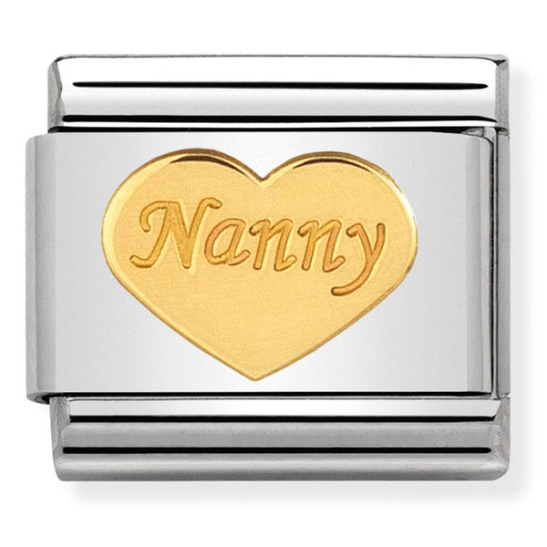 Family - Nanny Heart Gold Charm