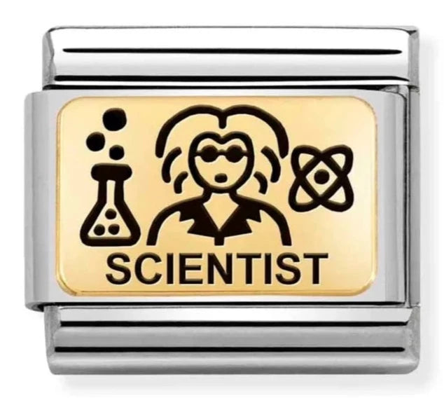 Occupation - Scientist Gold Charm