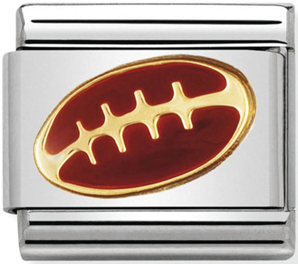 Nomination Basketball Gold Red Charm 