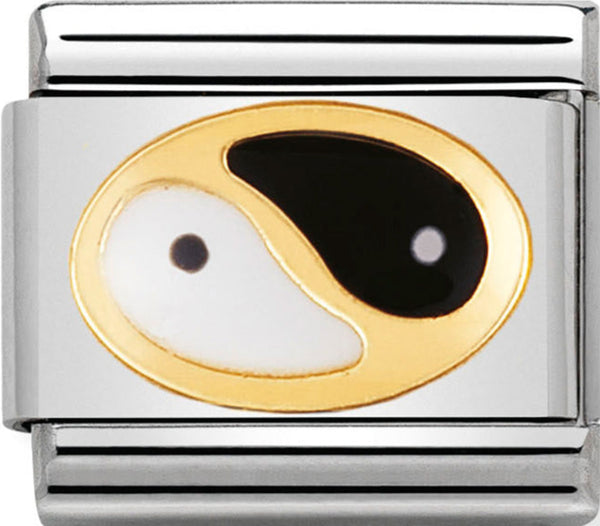 Nomination Tao Symbol Gold Charm 