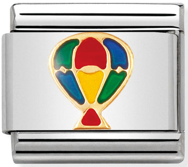 Transport - Hot Air Balloon Gold Charm