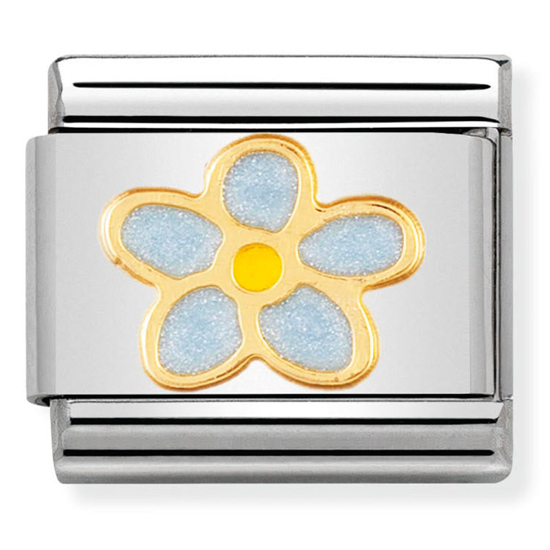 Forget Me Not Gold Charm