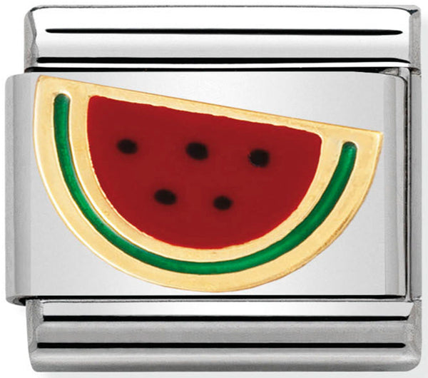 Nomination Watermelon Enamel Gold Charm 