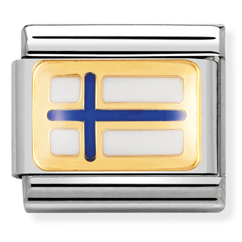 Nomination Finland Flag Gold Charm 