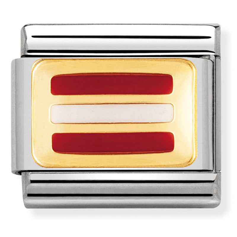 Nomination Austria Flag Charm 030234/12