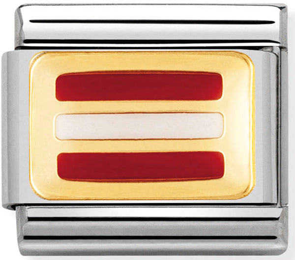 Nomination Austria Flag Charm 030234/12