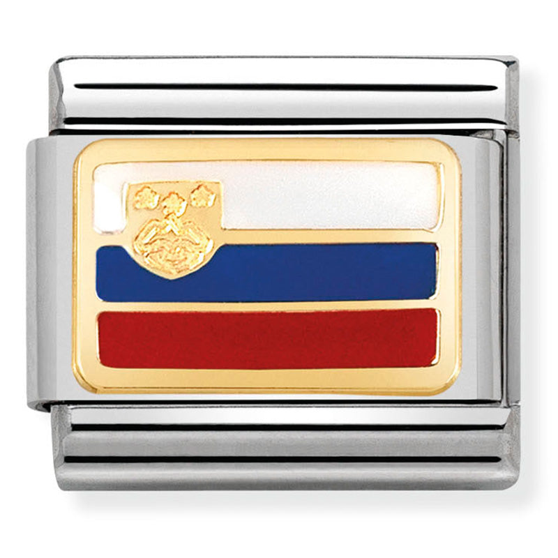 Nomination Slovenia Flag Charm