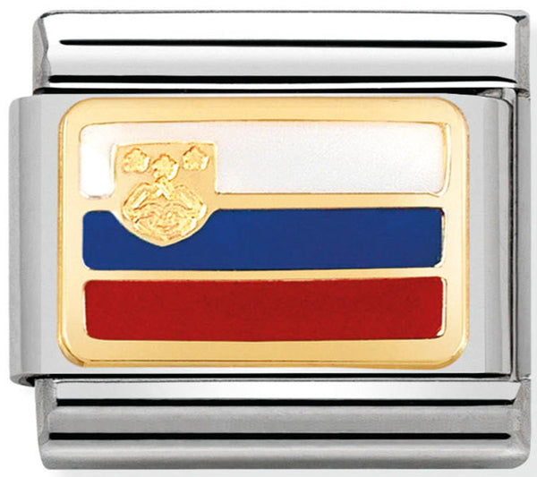 Nomination Slovenia Flag Charm