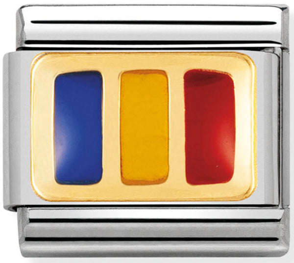 Nomination Romania Flag Charm