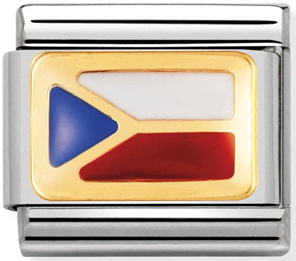 Nomination Czech Republic Flag Charm