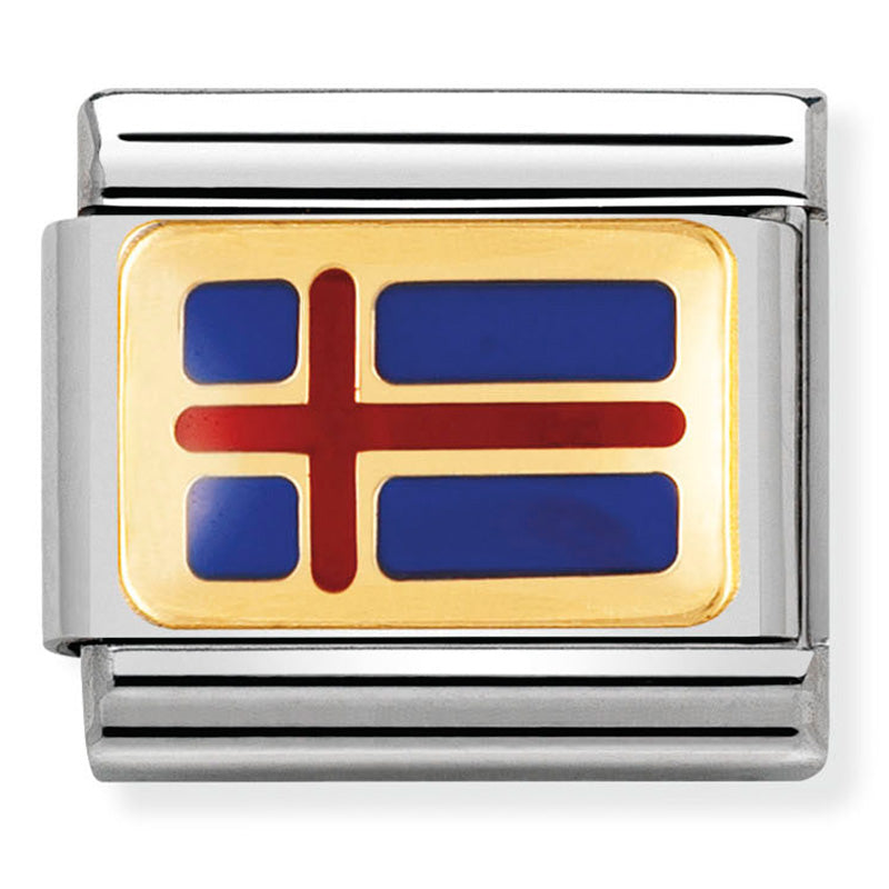 Nomination Iceland Flag Charm