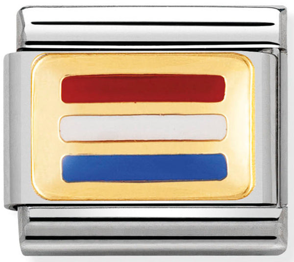 Europe Flag - Luxembourg Gold Charm