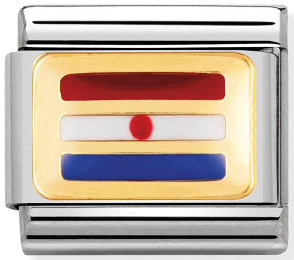 Nomination Croatia Flag Gold Charm