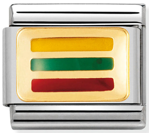 Nomination 030234/39 Lithuania Flag Charm