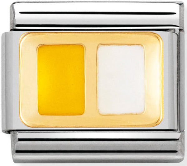 Nomination 030234/41 Vatican Flag Gold Charm