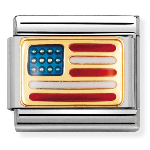 Nomination United States of America Gold Charm