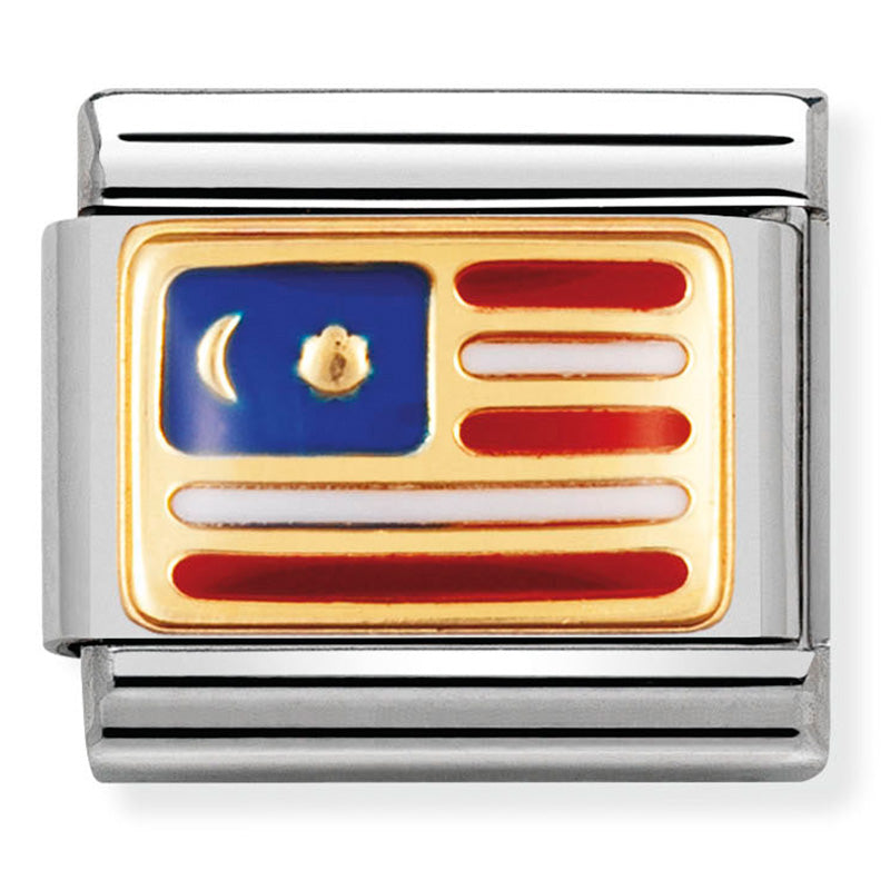 Nomination Malaysia Flag Charm