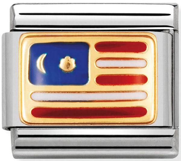 Nomination Malaysia Flag Charm