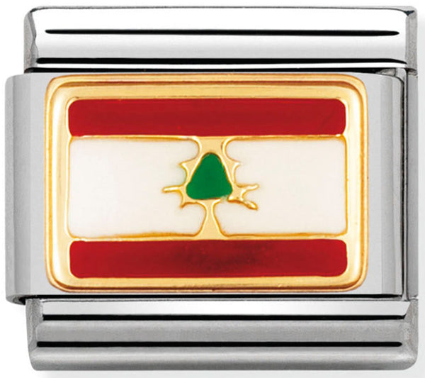 Nomination 030236/13 Lebanon Flag Charm