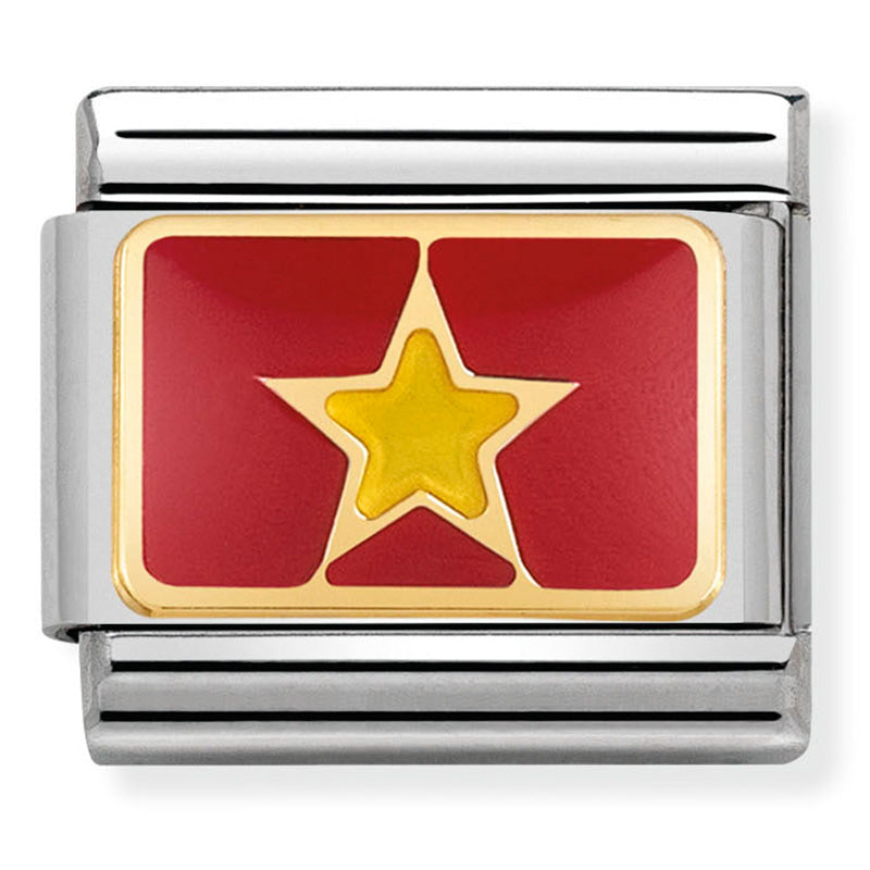Nomination Vietnam Flag Charm