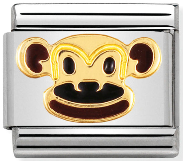 Animals - Monkey Gold Charm