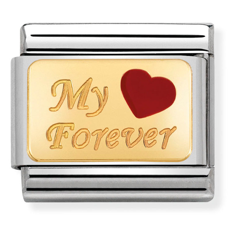 Love - My Forever Enamel Gold Charm
