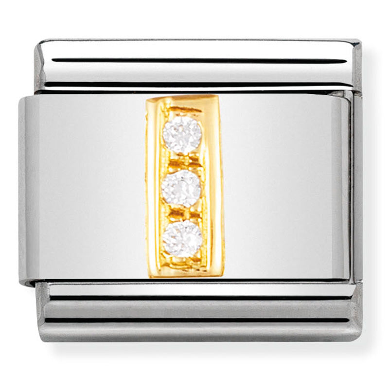 Nomination 030301/09 Letter I  Gold Charm