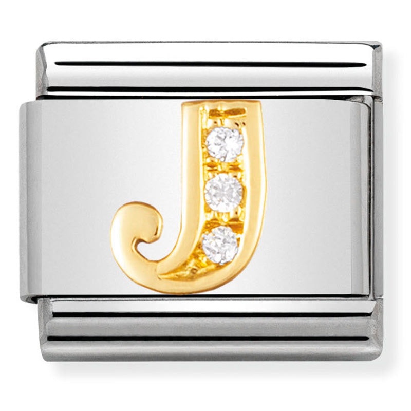 Nomination Letter J Gold Charm