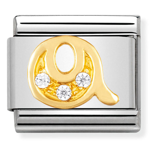 Nomination 030301/17 Letter Q Gold Charm