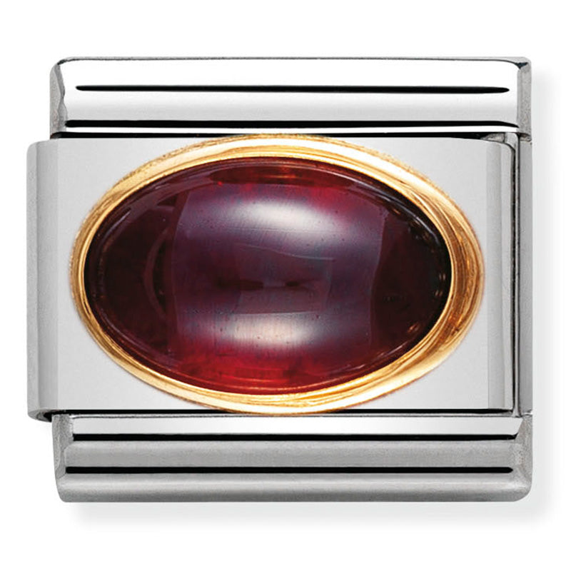 Nomination Garnet Stone Gold Charm 