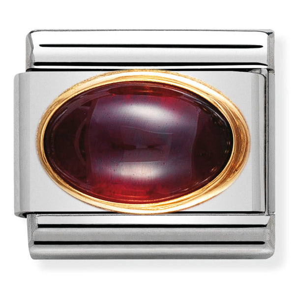 Nomination Garnet Stone Gold Charm 