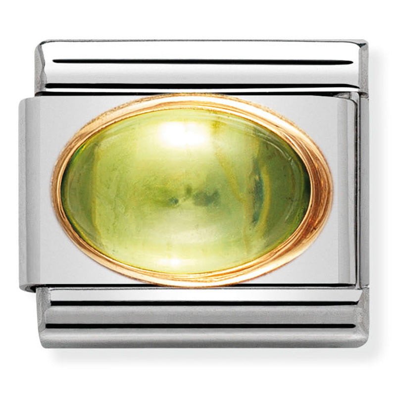 Nomination August Peridot Birthstone Birthday Charm Link