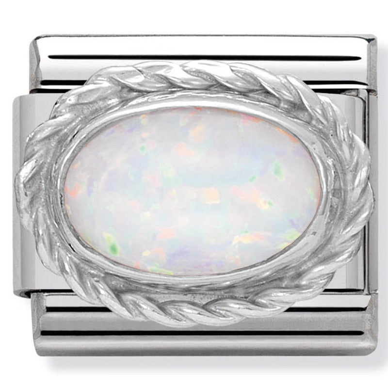 Nomination October Opal Birthday Stone Birth Stone Charm Link