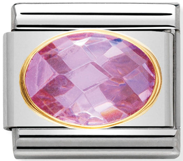 Nomination Pink Stone Gold Charm 