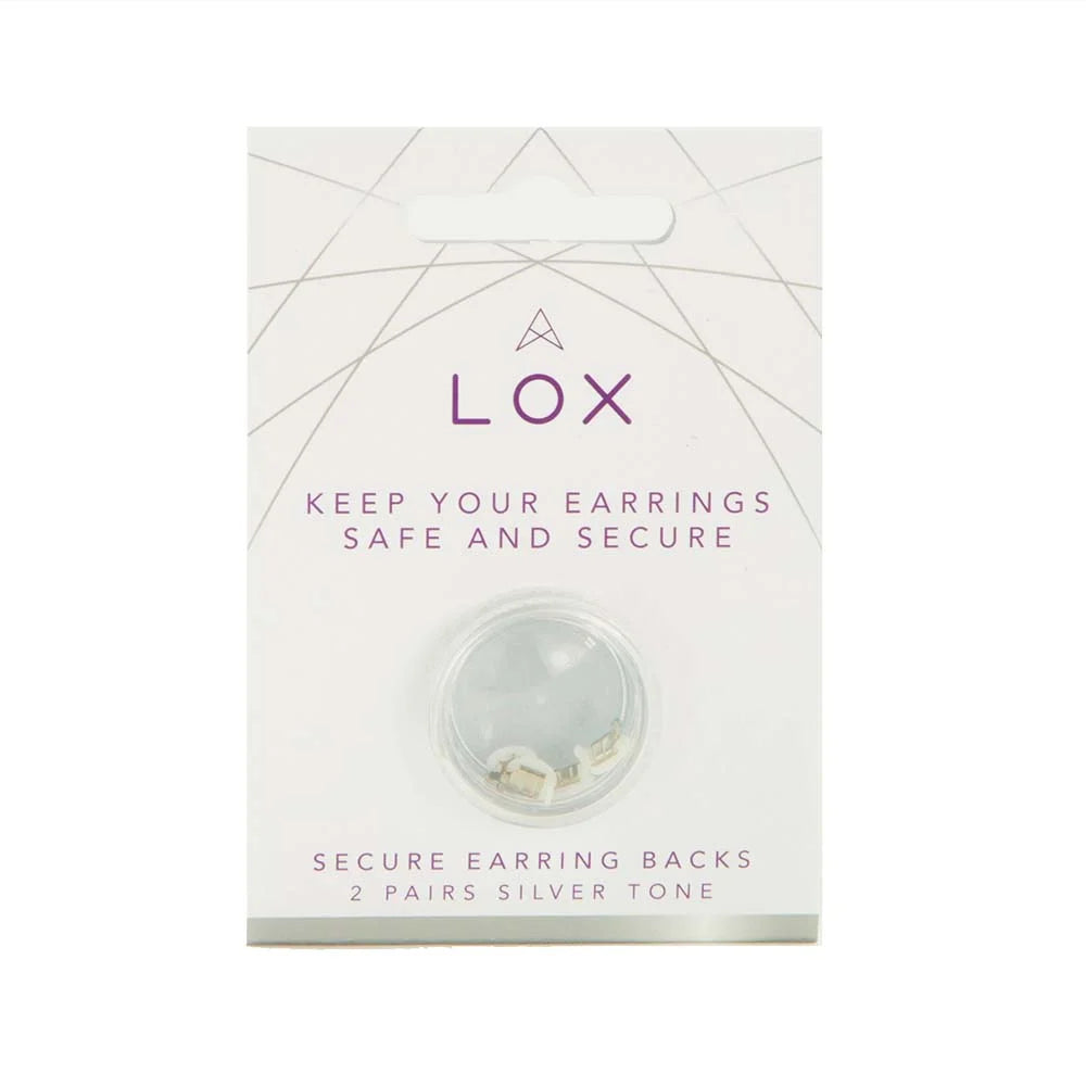 LOX  Secure Earring Backings (Pack of 2) - 3 colours