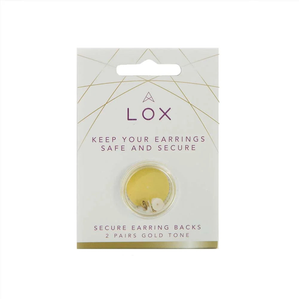 LOX  Secure Earring Backings (Pack of 2) - 3 colours