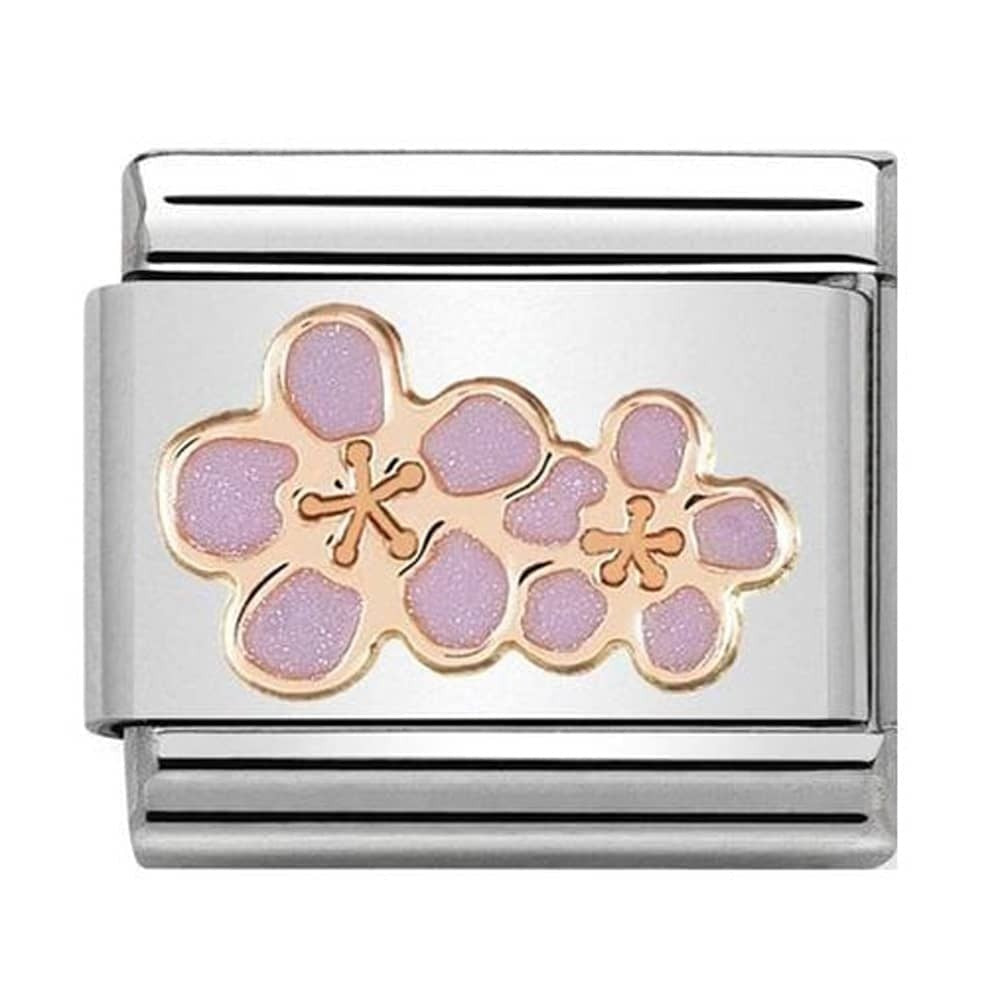 Peach Blossom Rose Gold Charm