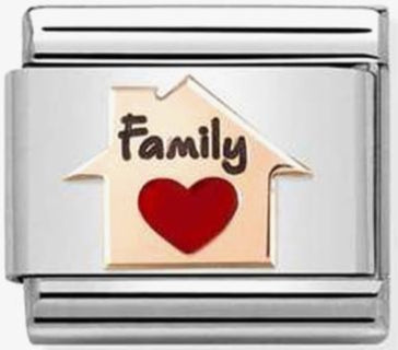 Family - Red Heart Home Rosegold Charm