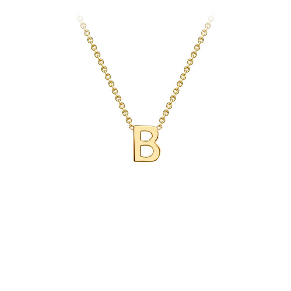 Petite Initial Letter 9ct Yellow Gold Necklaces