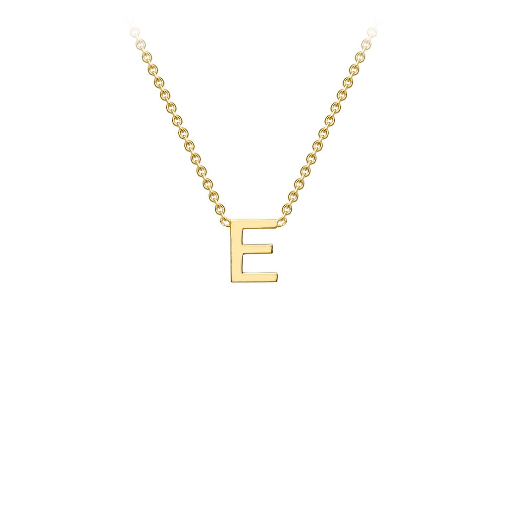 Petite Initial Letter 9ct Yellow Gold Necklaces