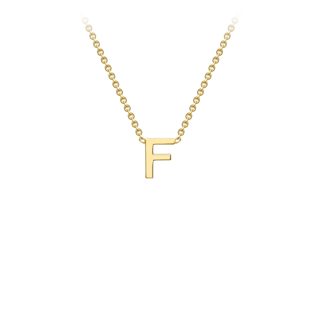Petite Initial Letter 9ct Yellow Gold Necklaces