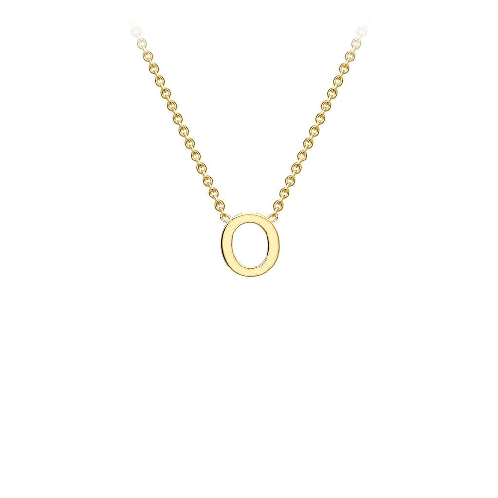 Petite Initial Letter 9ct Yellow Gold Necklaces